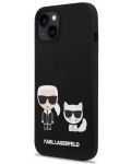 Калъф Karl Lagerfeld - MS Karl and Choupette, iPhone 14 Plus, черен - 4t